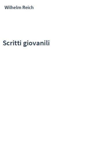 Scritti giovanili