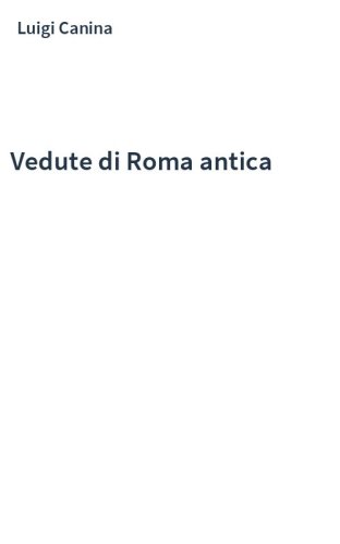 Vedute di Roma antica