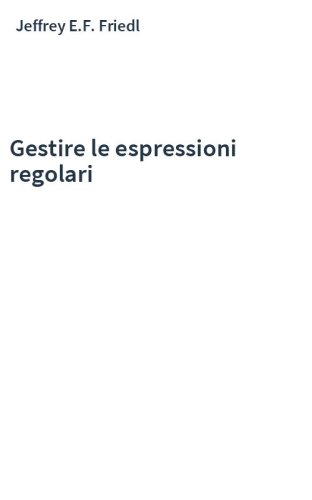 Gestire le espressioni regolari