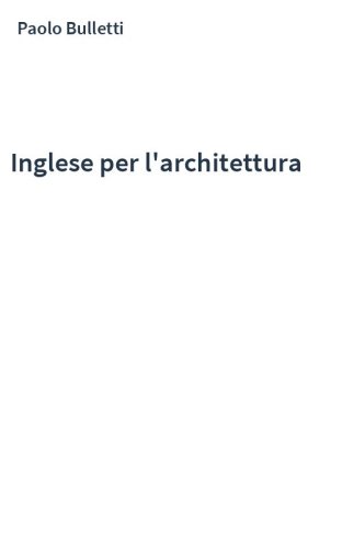 Inglese per l'architettura