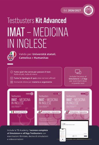 Testbusters. IMAT. Medicina in inglese. Kit advanced