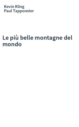 Le più belle montagne del mondo