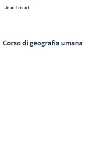 Corso di geografia umana