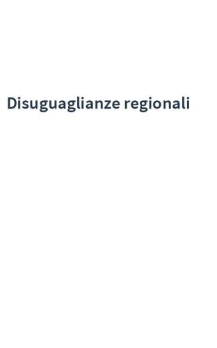 Disuguaglianze regionali