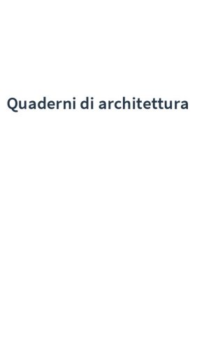 Quaderni di architettura
