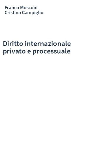 Diritto internazionale privato e processuale