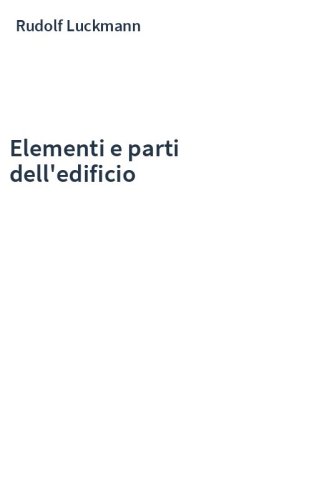 Elementi e parti dell'edificio
