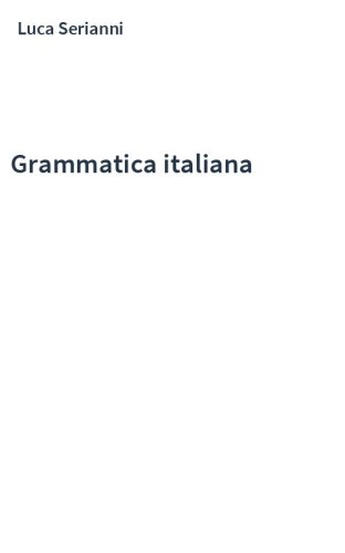 Grammatica italiana
