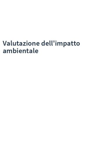 Valutazione dell'impatto ambientale