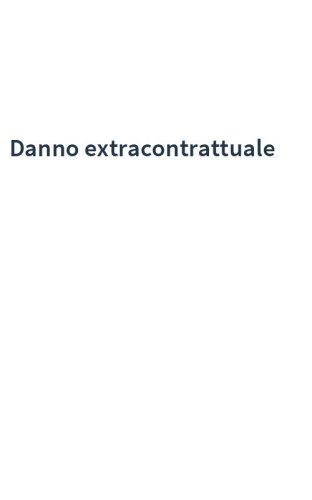 Danno extracontrattuale