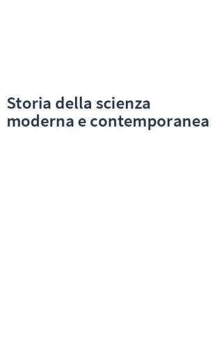 Storia della scienza moderna e contemporanea