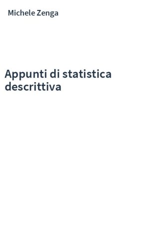 Appunti di statistica descrittiva