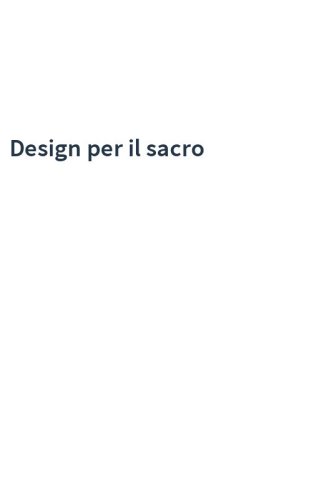 Design per il sacro