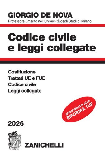 Codice civile e leggi collegate 2026