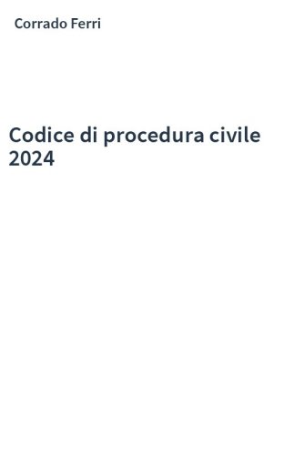 Codice di procedura civile 2024
