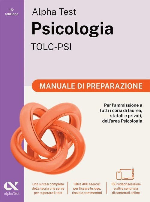 Alpha Test plus psicologia TOLC-PSI. Kit completo di preparazione con training on line personalizzato | 1