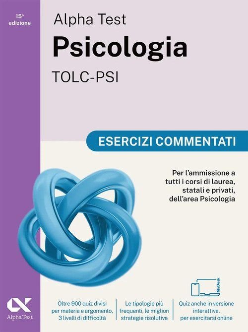Alpha Test plus psicologia TOLC-PSI. Kit completo di preparazione con training on line personalizzato | 2