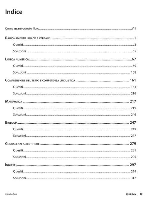 Alpha Test. Psicologia. TOLC-PSI. 3500 quiz | 1
